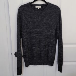 Calvin Klein Wool Blend Heather Striped Sweater